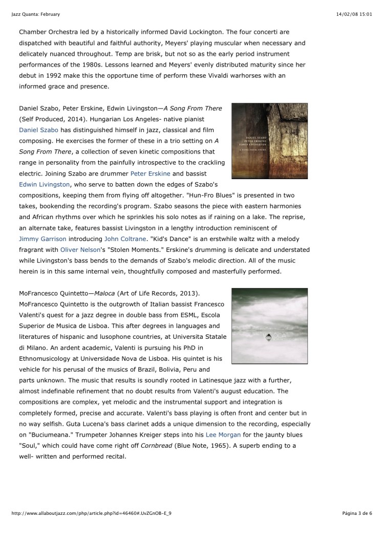 Jazz Quanta: February