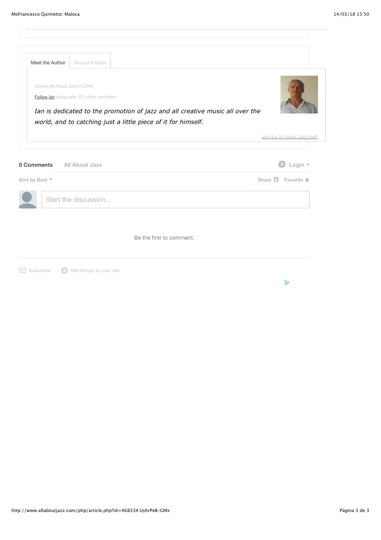 MoFrancesco Quintetto: Maloca 3